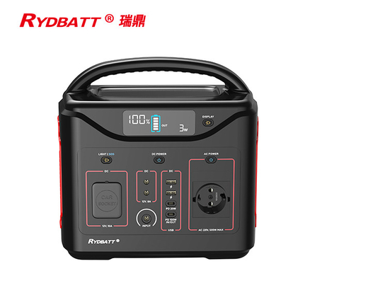 RYDBATT 600wh Portable Power Station MPPT LCD Display LiFePO4 Battery Backup